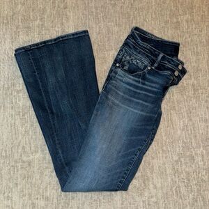 Buckle Black Flare Jean